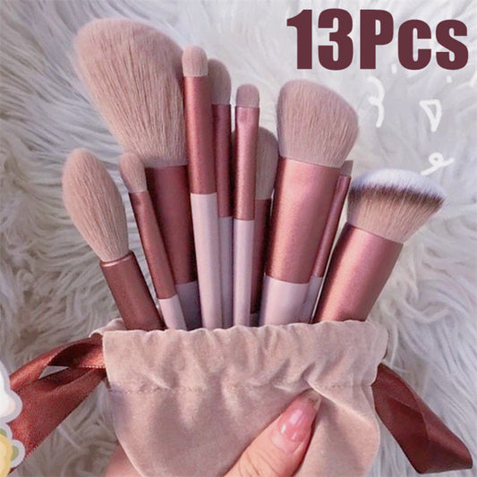 Makeup Brush Set Make Up Concealer Brush Blush Powder Brush Eye Shadow Highlighter Foundation Brush Cosmetic Beauty Tools 13Pcs