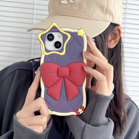 Five-pointed Star Lens Bow Phone Case