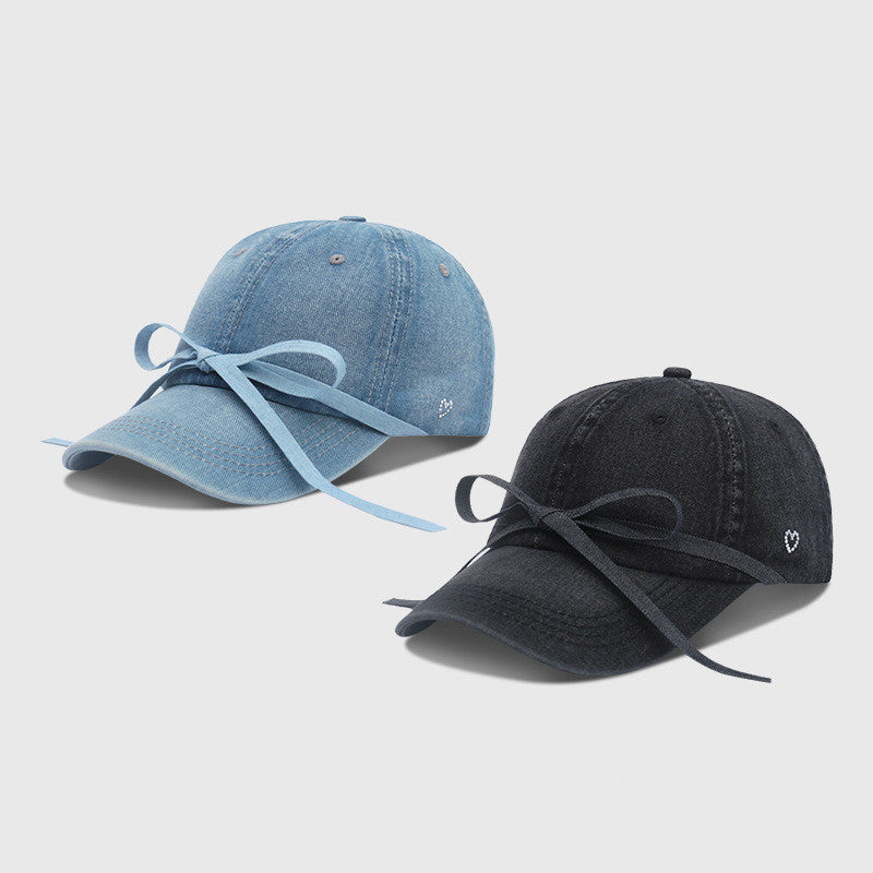 Casual Cool All-match Bow Curved Brim Simple Cowboy Hat