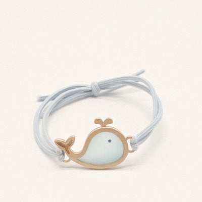 Cute Dolphin Leather Small Rubber Band