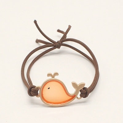 Cute Dolphin Leather Small Rubber Band