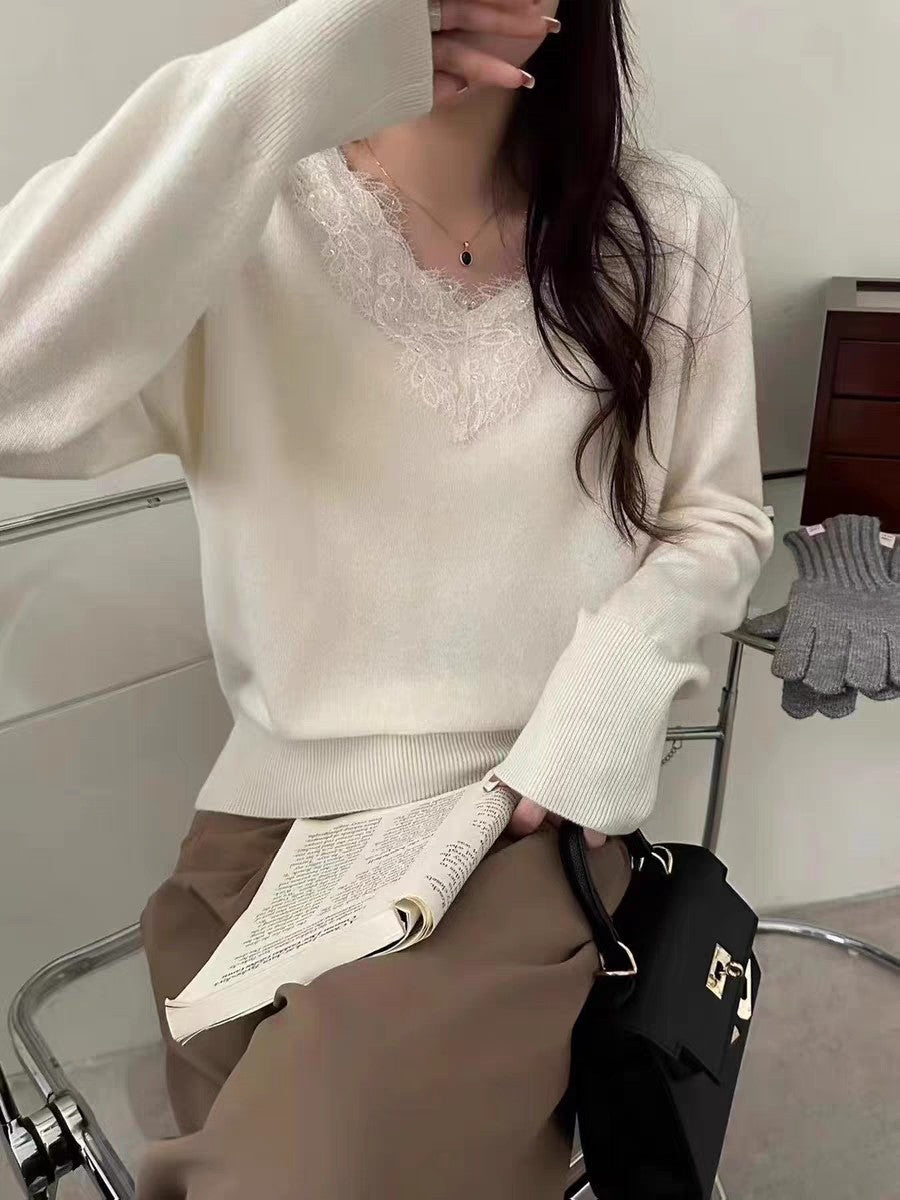 Elegant Wool Sweater Bottoming