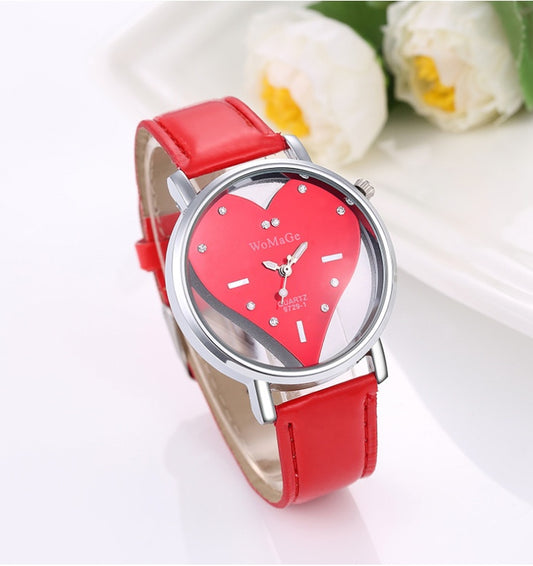 Hollow Watch Heart Shape