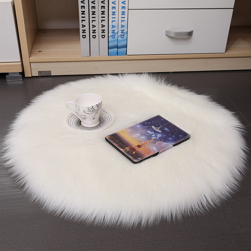 Plush Carpet Floor Mats Household Floor Mats  Wool Round