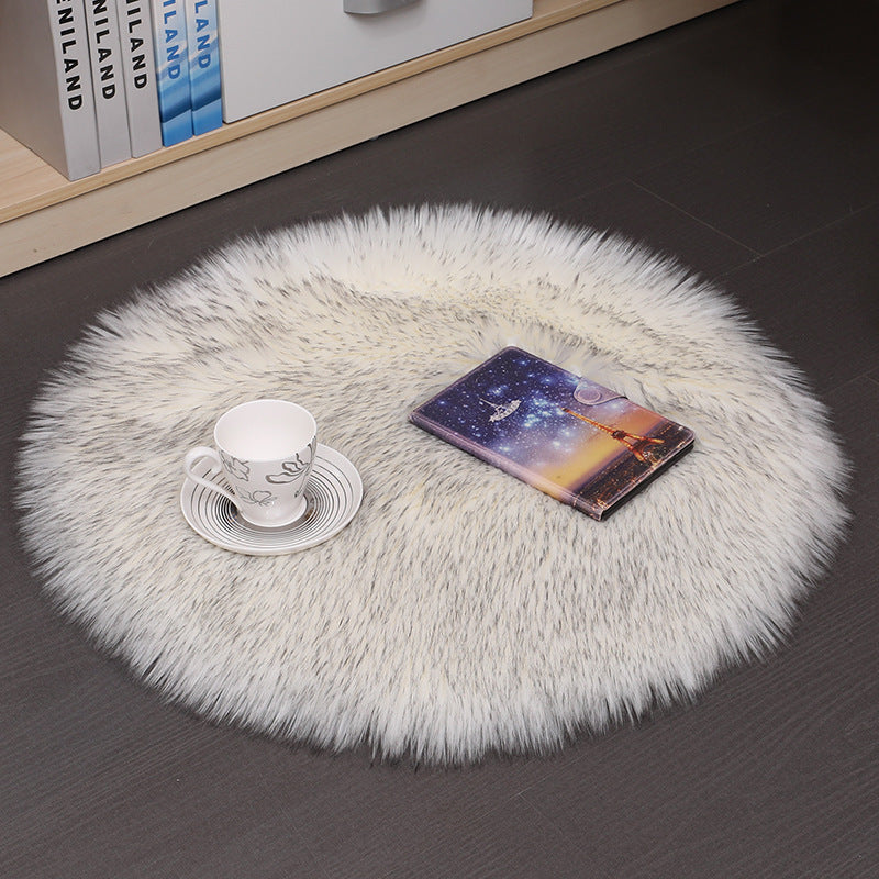 Plush Carpet Floor Mats Household Floor Mats  Wool Round