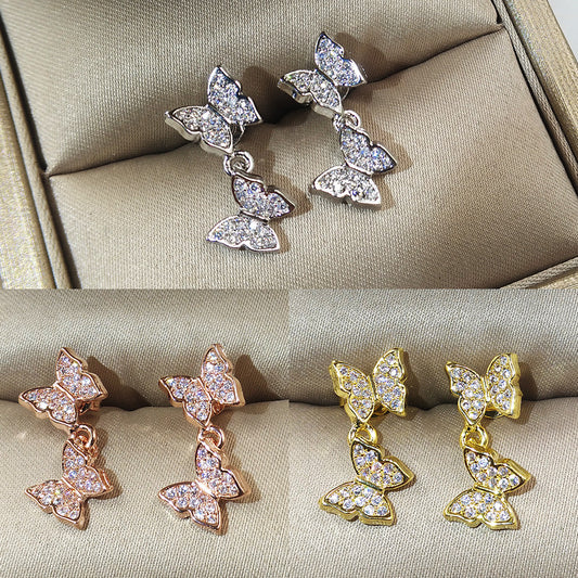 Fashion Style Bow Stud Earrings Women