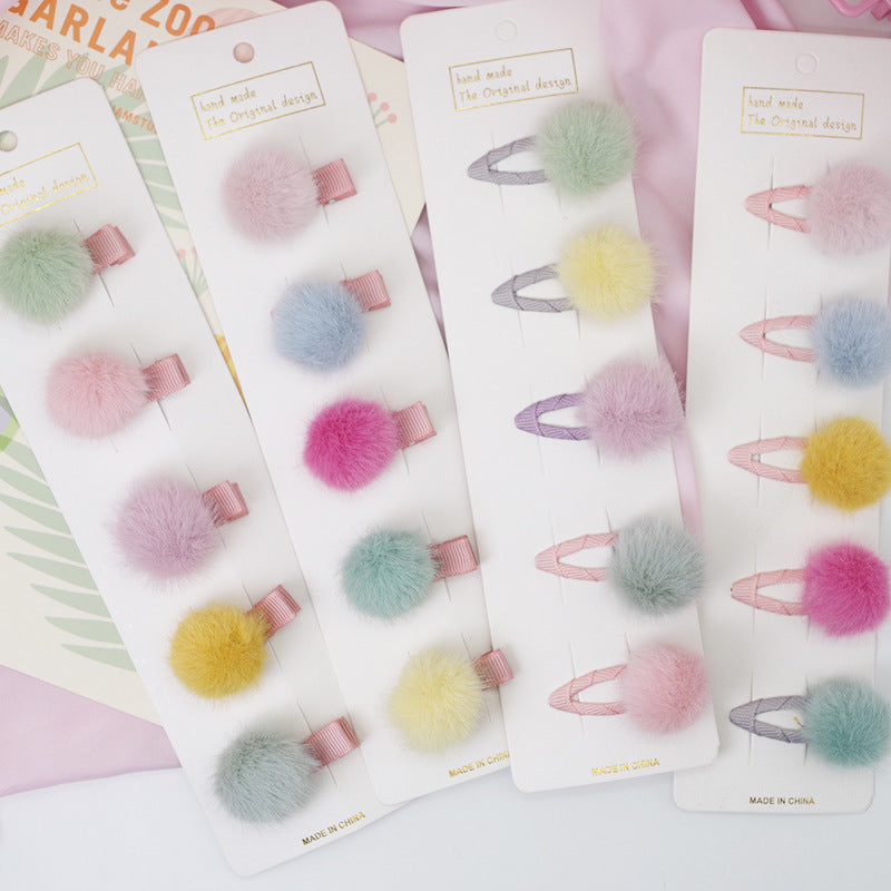 Mini Princess Candy Color Ball Hairpin Accessories