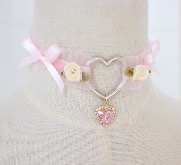 Heart & Bow collar