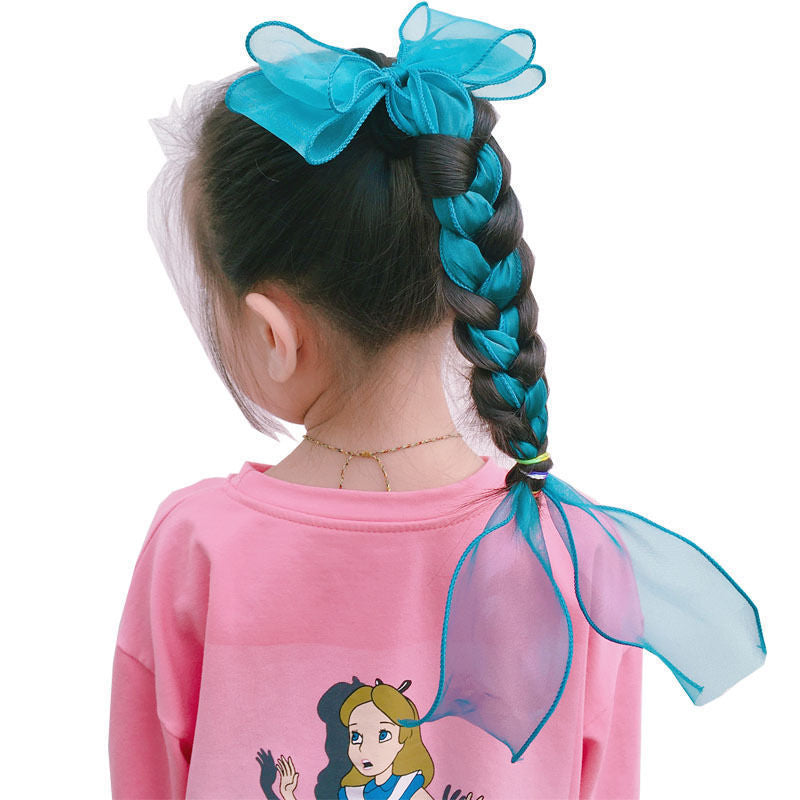 Girls Antique Streamer Bow Hairpin