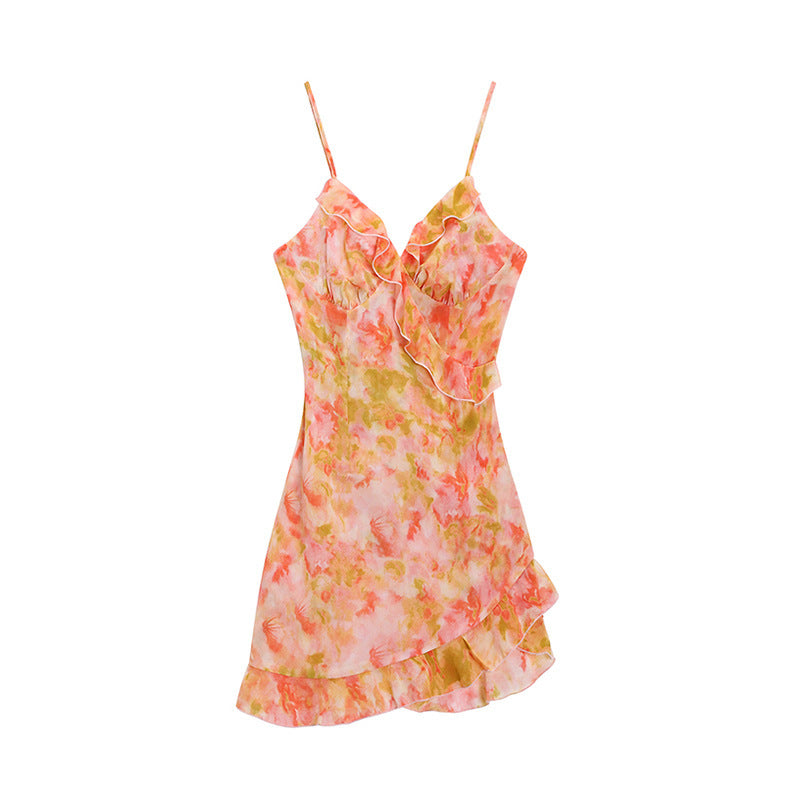 Floral Strap Dress Women