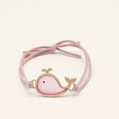 Cute Dolphin Leather Small Rubber Band