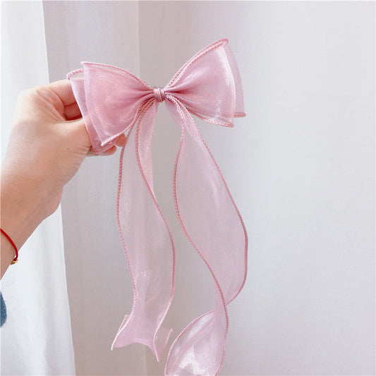 Girls Antique Streamer Bow Hairpin