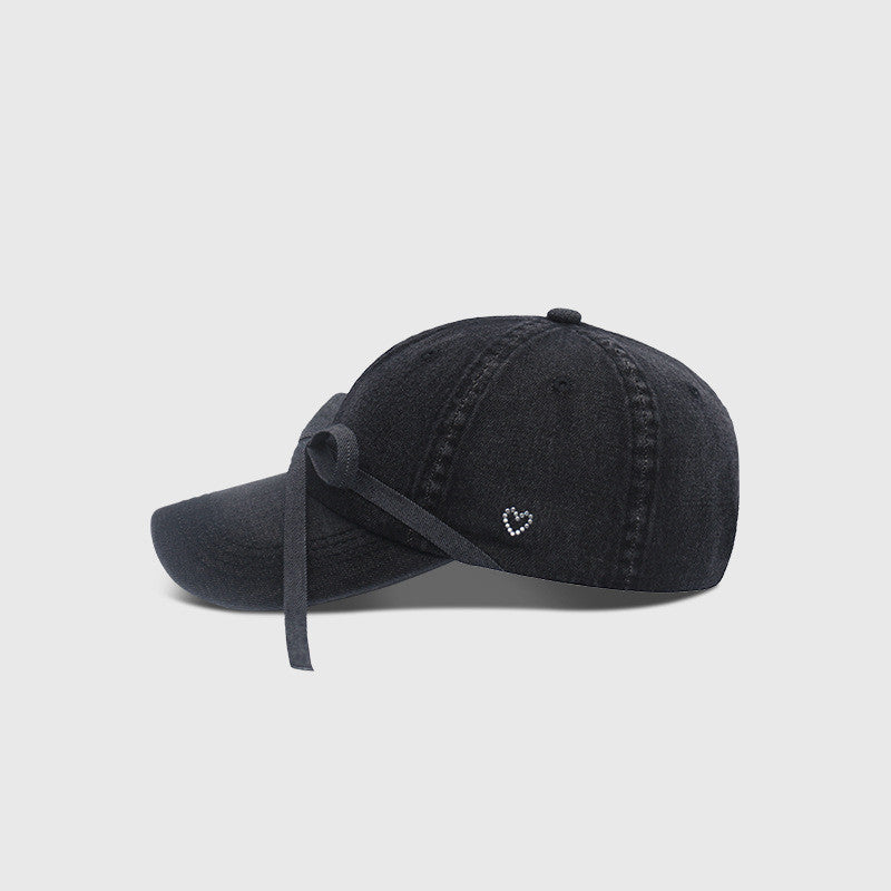 Casual Cool All-match Bow Curved Brim Simple Cowboy Hat