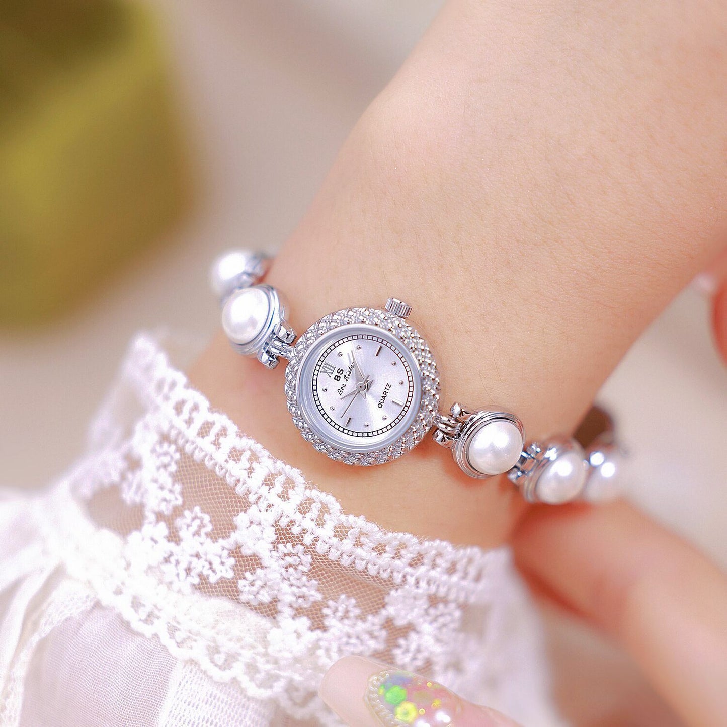 Light Luxury Pearl Bracelet Women's Watch