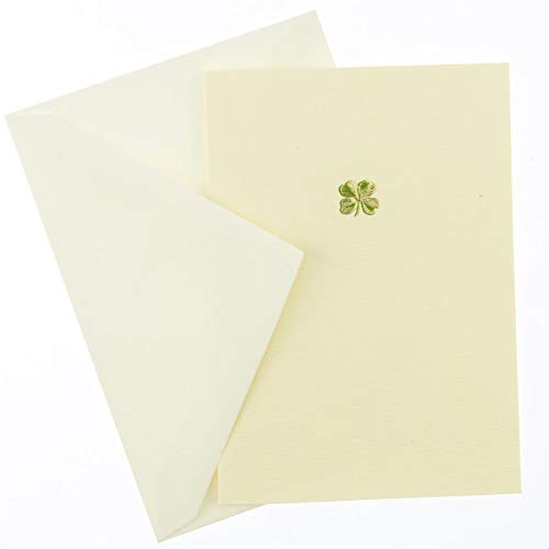 Graphique Smiley Face Notecards – 10 Gold Foil Emoji Cards with Envelopes (3.25" x 4.75")