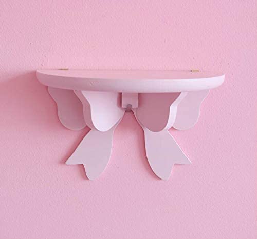 Kawaii Wood Floating Shelf Pink Room Decor