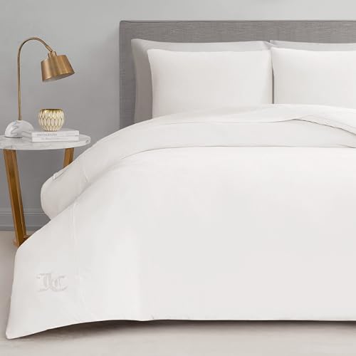 Juicy Couture Solid Velour 3-Piece King Comforter Set – Luxurious Bedding Ensemble