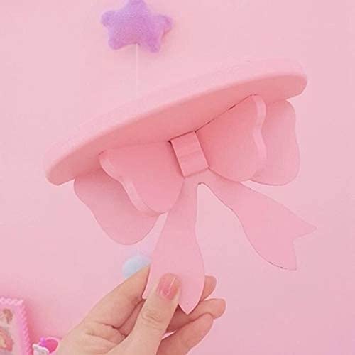 Kawaii Wood Floating Shelf Pink Room Decor