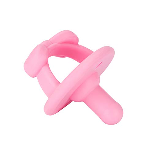 Silicone Pacifiers for Newborn - Sweetie Soother Pacifiers Feature Collapsible Handle & Two Air Holes for Added Safety