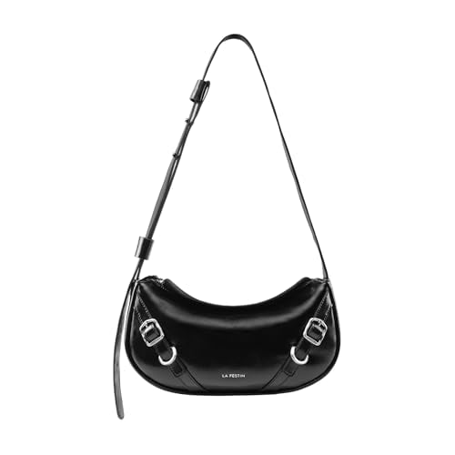 Small Shoulder Purse Leather Crossbody Bag - Adjustable Straps