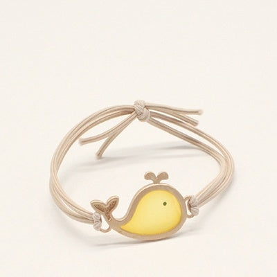 Cute Dolphin Leather Small Rubber Band