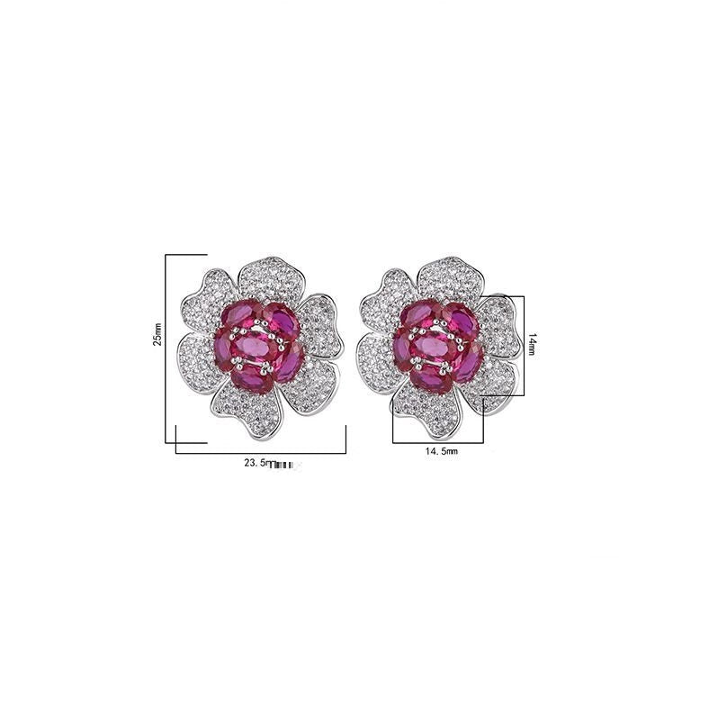 Women's Flower-shaped Stud Earrings