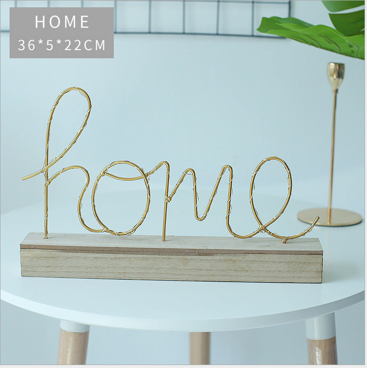 Letter Winding Letter Romantic Home Night Light Decoration