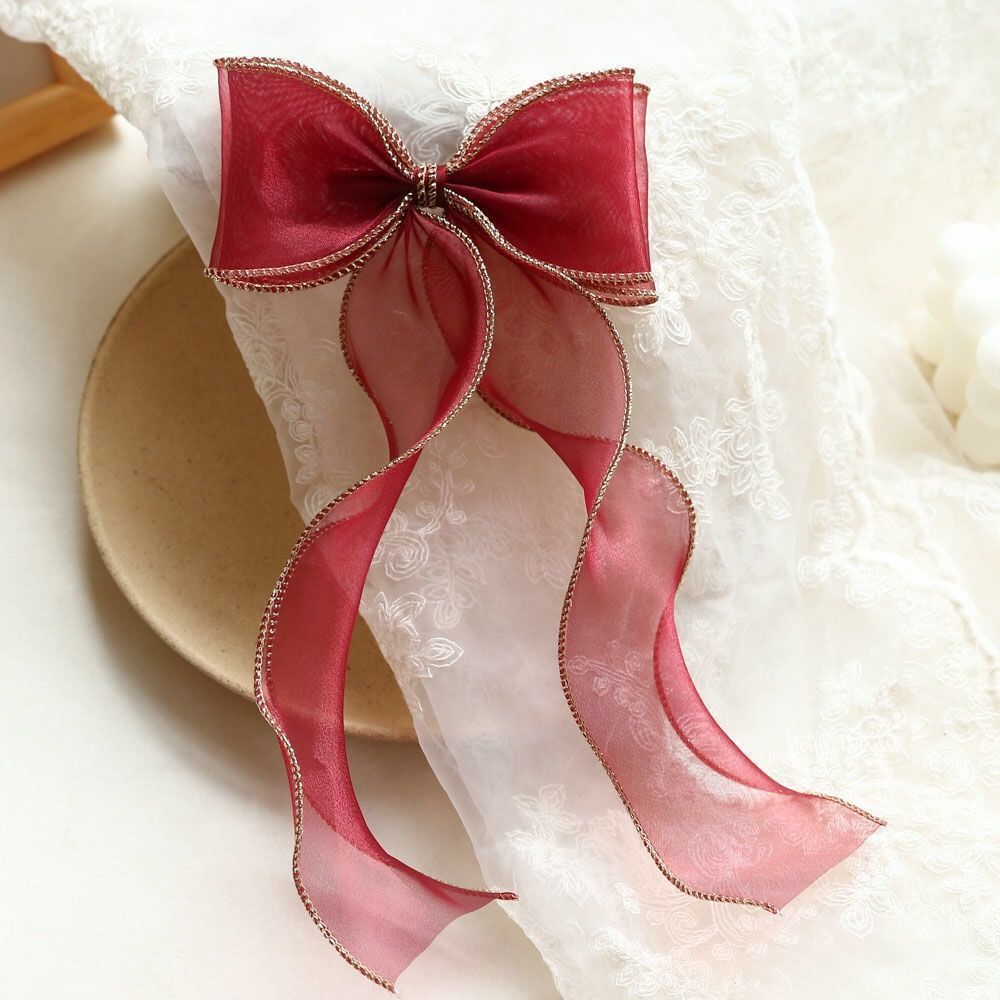 Girls Antique Streamer Bow Hairpin