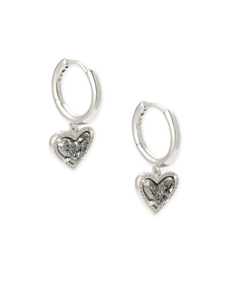 Kendra Scott Ari Heart Huggie Earrings for Women, Fashion Jewelry