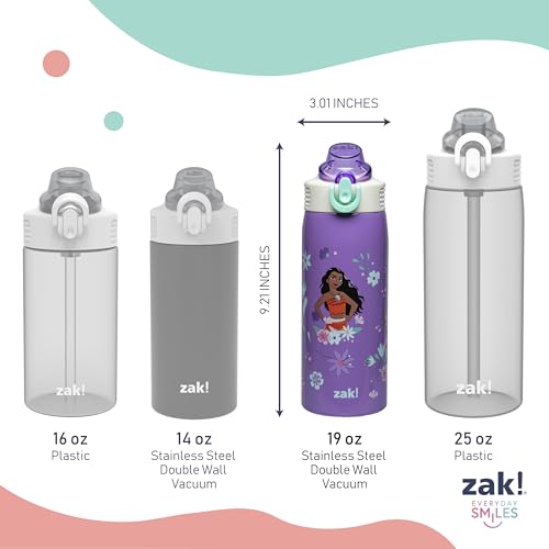 Sanrio Water Bottle, 19 oz Vacuum Insulated Stainless Steel with Locking Spout Cover, Built-In Carrying Loop, Leak-Proof Design