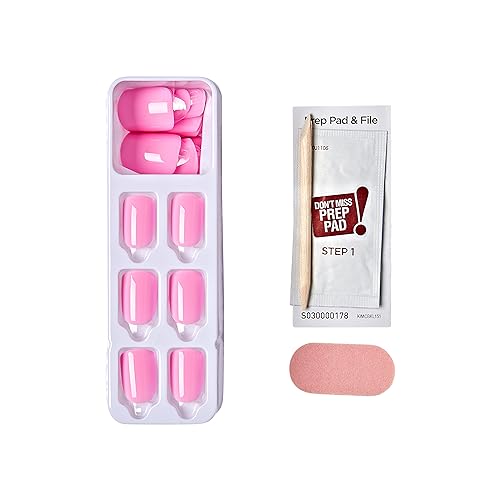 KISS imPRESS No Glue Mani Press On Nails, Short Size Squoval Shape, Includes 30 Nails