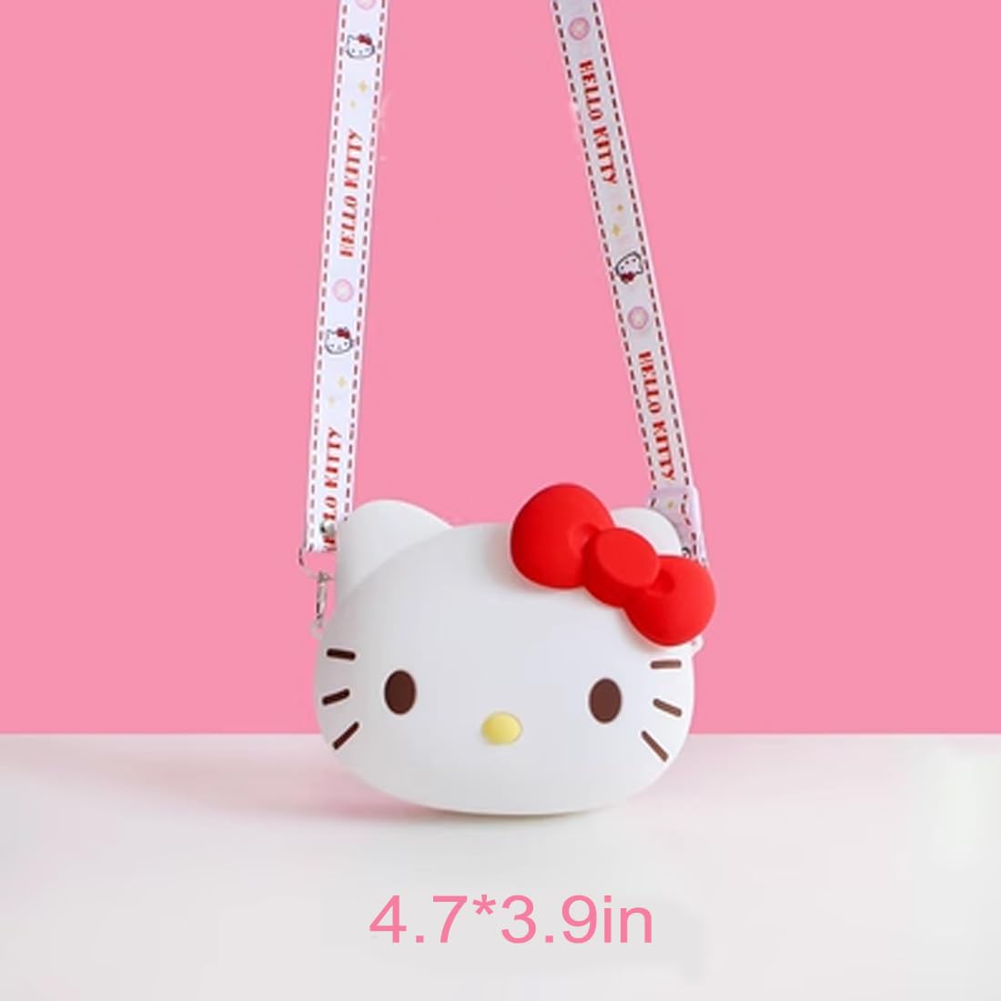 Kawaii Anime Crossbody Bag with Adjustable Shoulder Strap, Handbag with Zipper, Coin Wallet Purse