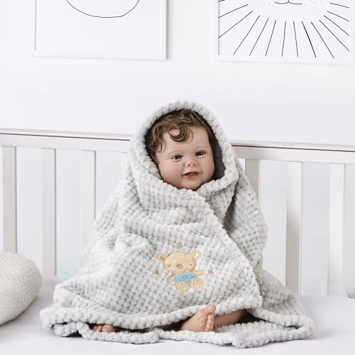 Cute Cozy Fluffy Warm Baby Blanket for Infants Toddlers' Bedding Crib Cot Stroller