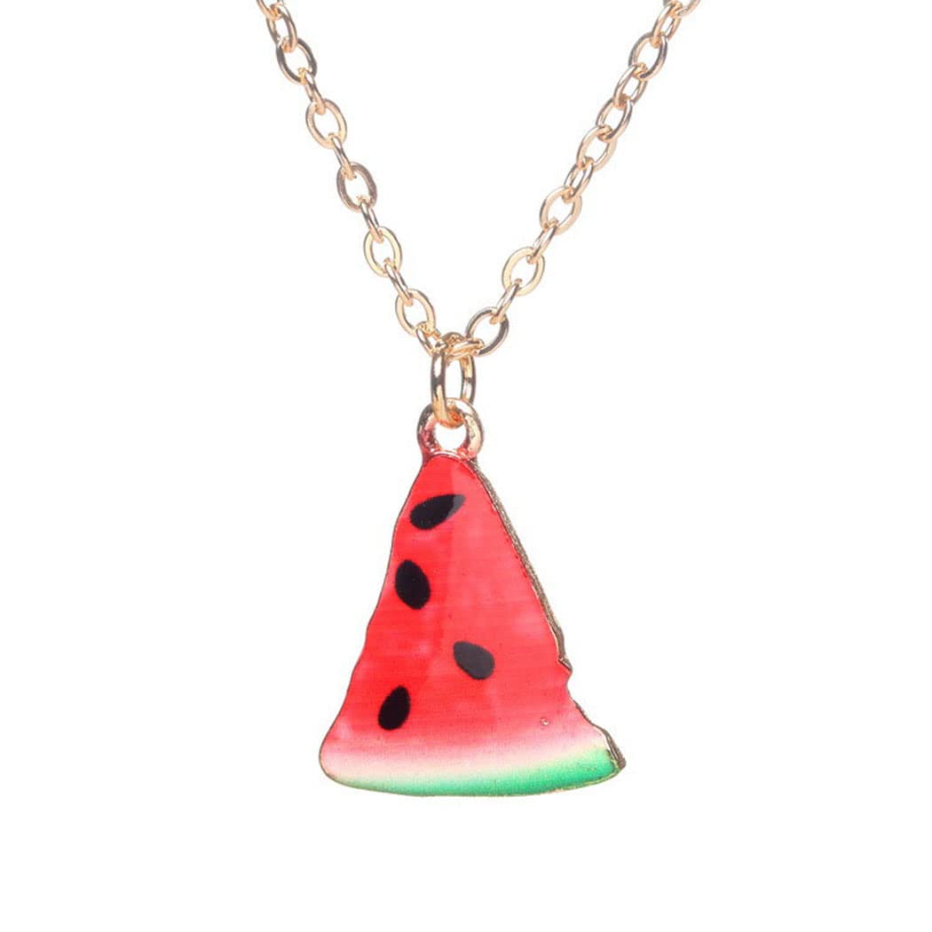 Fruit Jewelry Set - Necklace, Earrings, Ring, Bracelet; Cute Food Fruit Charm Jewelry for Woman