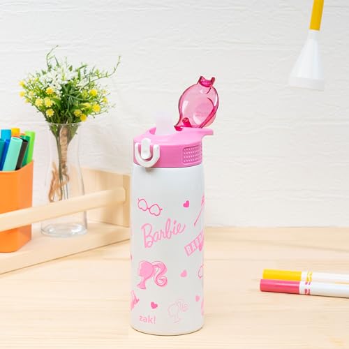 Sanrio Water Bottle, 19 oz Vacuum Insulated Stainless Steel with Locking Spout Cover, Built-In Carrying Loop, Leak-Proof Design