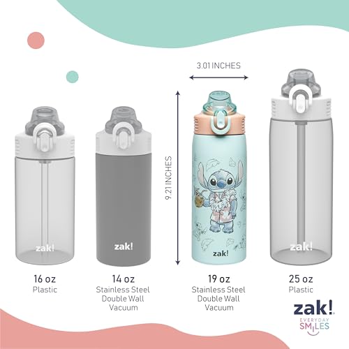 Sanrio Water Bottle, 19 oz Vacuum Insulated Stainless Steel with Locking Spout Cover, Built-In Carrying Loop, Leak-Proof Design