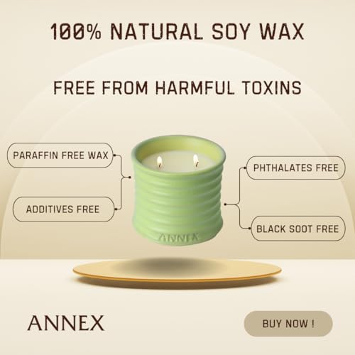 Scented Luxury Candles in Handmade Ceramic Jars, Soy Wax