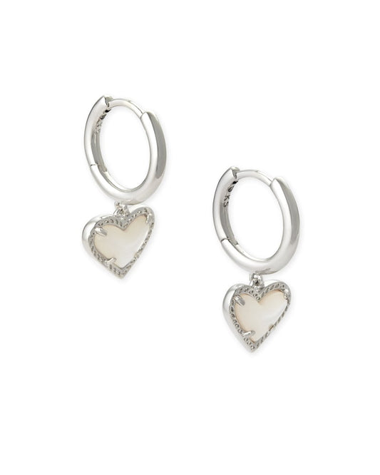 Kendra Scott Ari Heart Huggie Earrings for Women, Fashion Jewelry