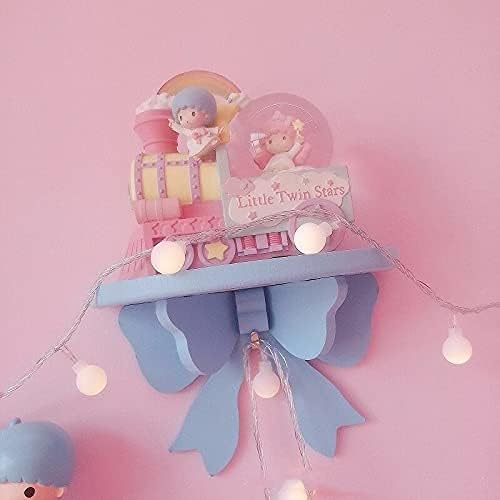 Kawaii Wood Floating Shelf Pink Room Decor