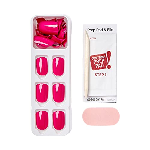 KISS imPRESS No Glue Mani Press On Nails, Short Size Squoval Shape, Includes 30 Nails