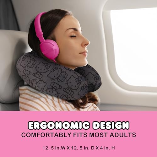 Hello Kitty Neck Pillow Support, Portable Travel Car Pillow for Sleep