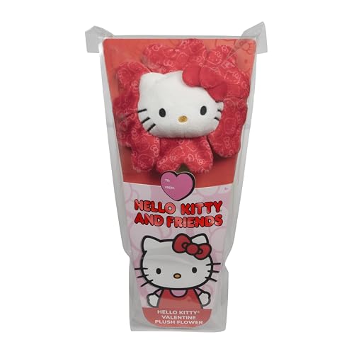 Hello Kitty and Friends 14-inch Hello Kitty Plush Flower with Bendable Stem