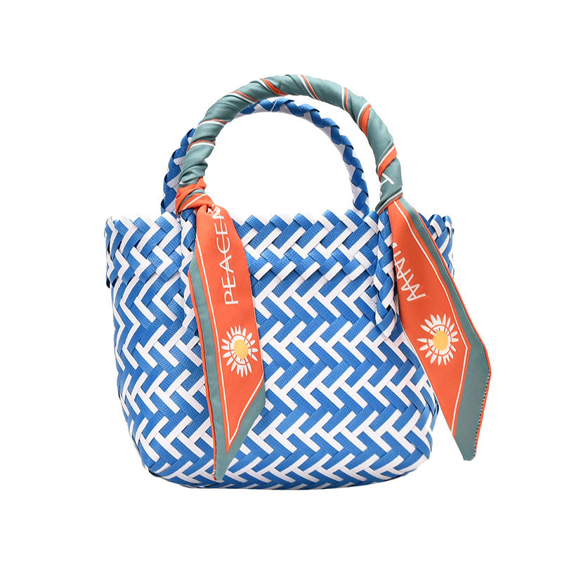 Woven Basket Handbag