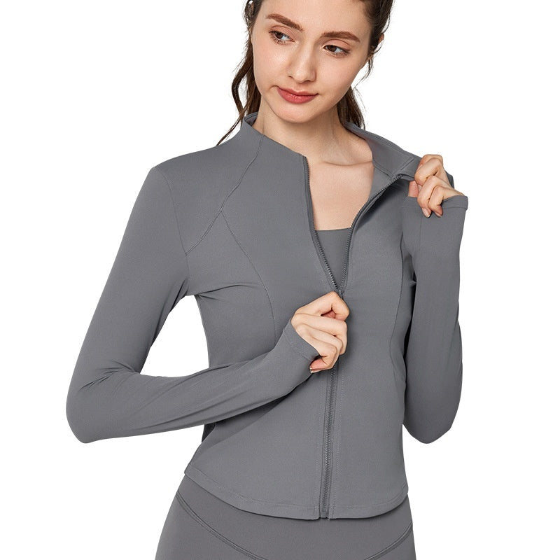 Yoga Clothes Coat Long-sleeved Zipper Cardigan