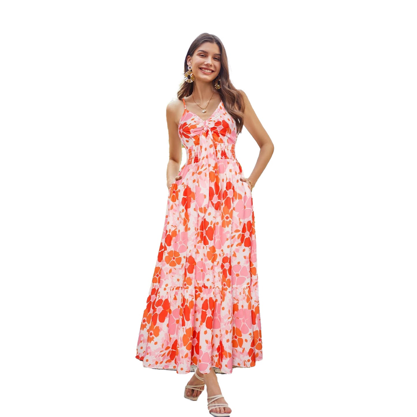 Slip Bohemian Printing Slip Dress