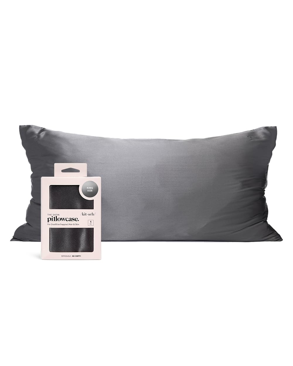 Satin Pillowcase with Zipper Standard Size 19"x26"