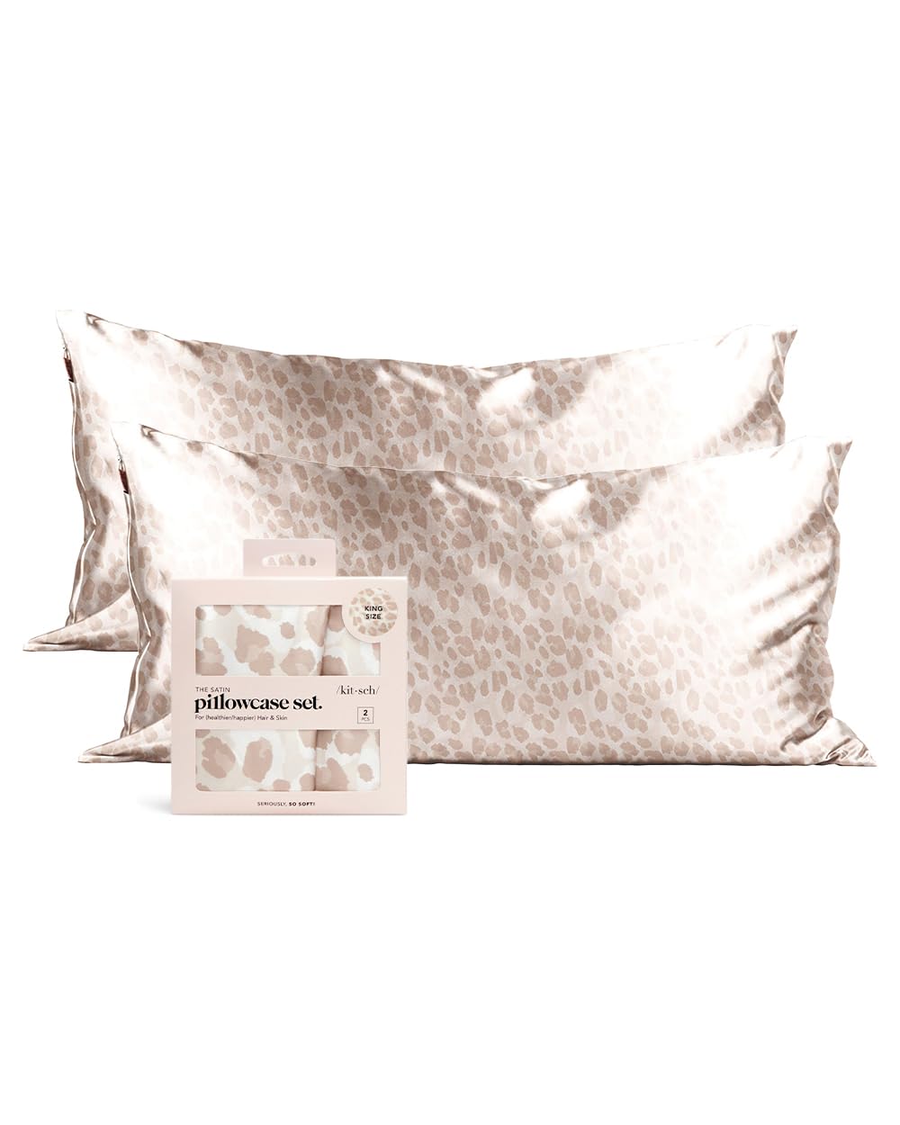 Satin Pillowcase with Zipper Standard Size 19"x26"