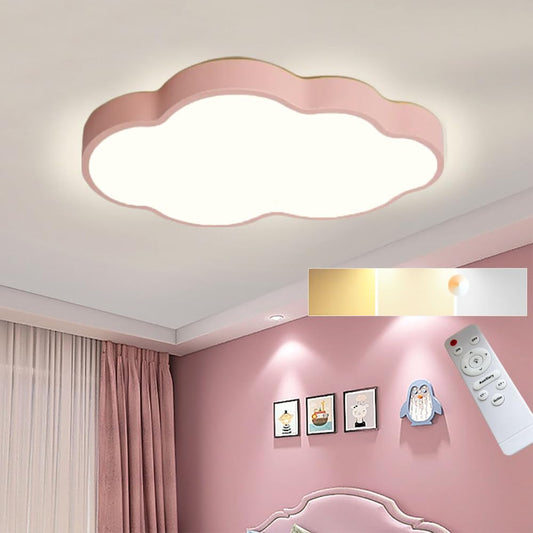 Cloud Ceiling Light - Close to Ceiling Light Fixtures with Remote Led Ceiling Lamp