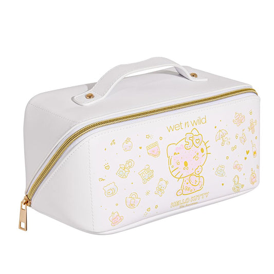 Unique wet n wild Hello Kitty Makeup Bag, Soft Pink Print, Cruelty-Free & Vegan