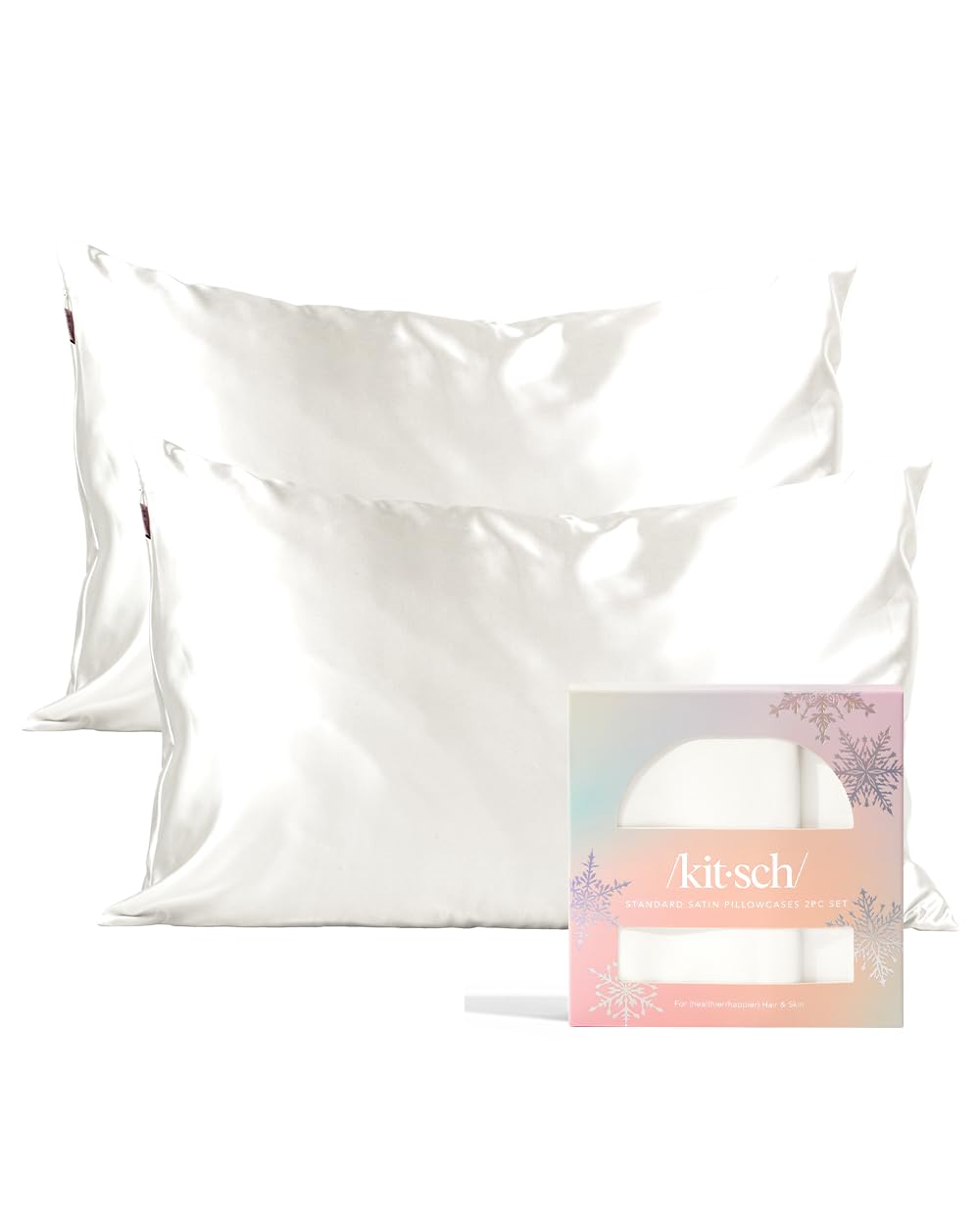 Satin Pillowcase with Zipper Standard Size 19"x26"